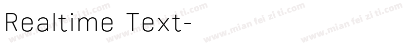 Realtime Text字体转换